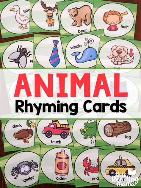 rhyming animals list